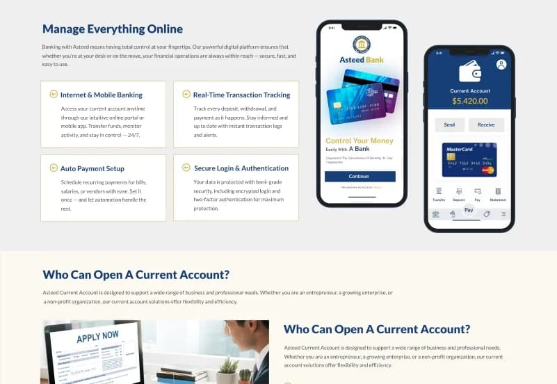 Asteed — Banking Website Figma Template gallery image 5