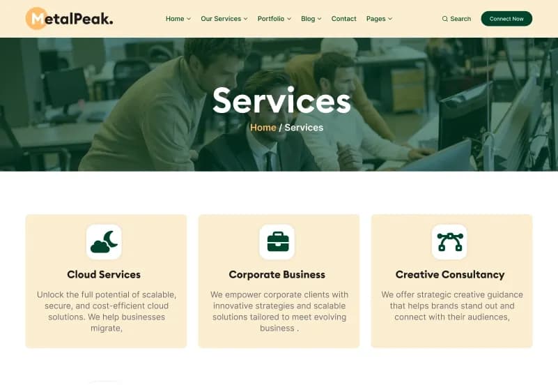 Metalpeak — Business & Corporate Statamic Starter Kit gallery image 5