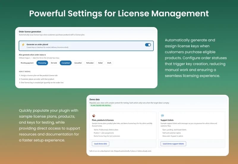 WooCommerce License Verification Plugin — License Keys, Activation API & Customer License Management gallery image 5