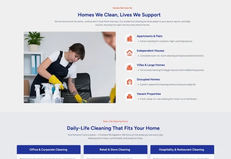 Cleanify — Cleaning Service Figma Template gallery image 5