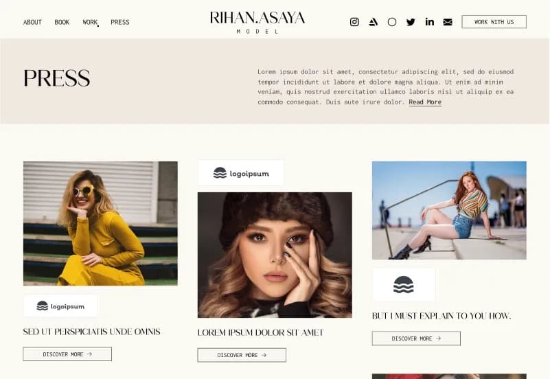 Rihan Model — OctoberCMS Theme gallery image 6