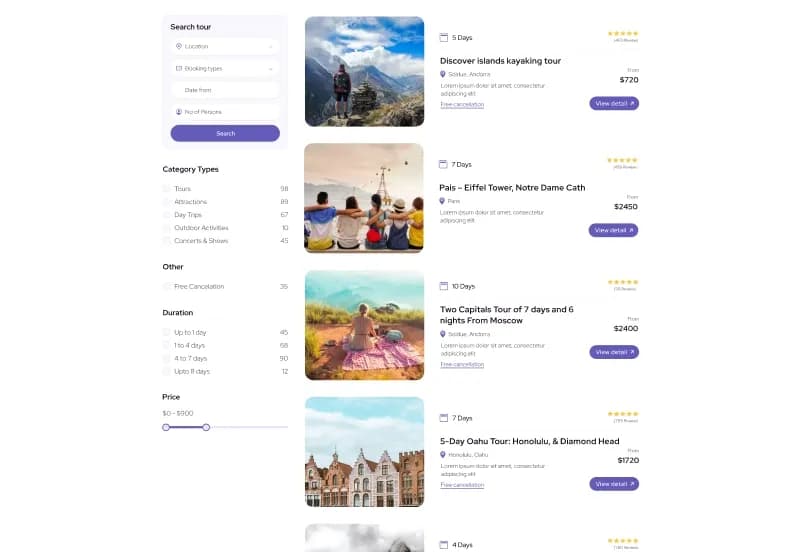 Journea – Dynamic Travel CMS Website Template gallery image 6