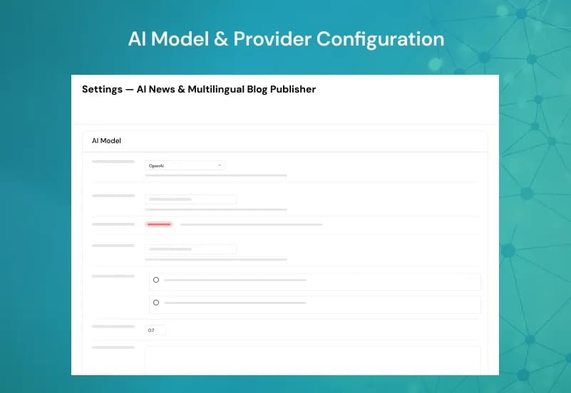 AI News Multilingual Blog Publisher — WordPress AI Article Generation & Publishing Plugin gallery image 8
