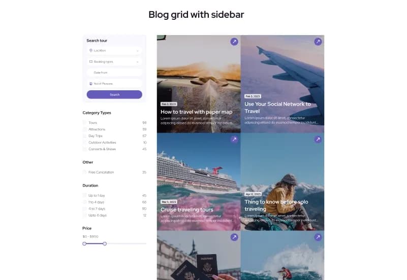 Journea – Dynamic Travel CMS Website Template gallery image 7