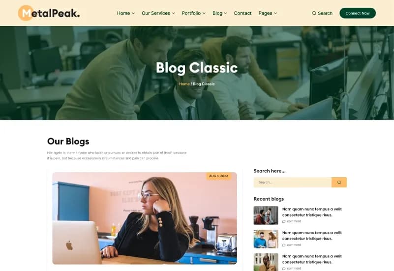 Metalpeak — Business & Corporate Statamic Starter Kit gallery image 7