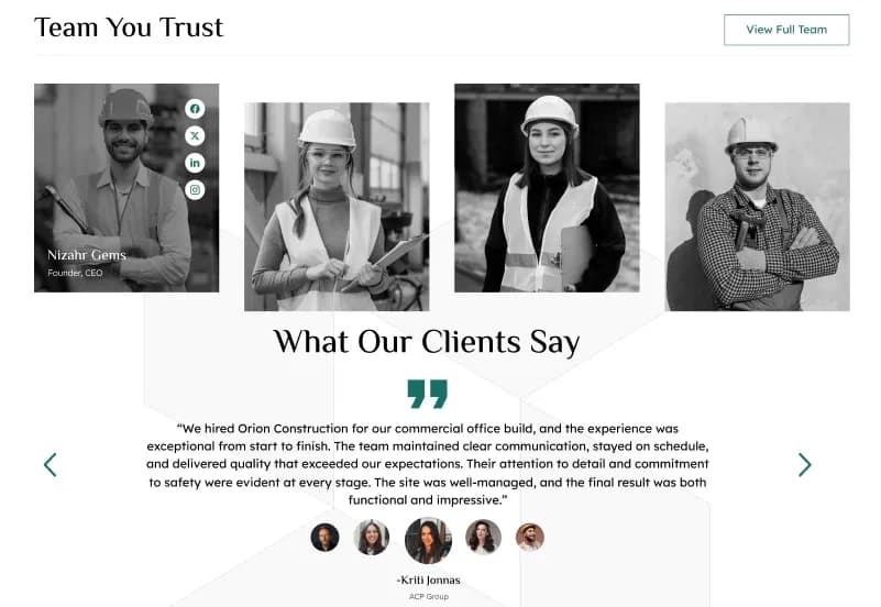 Orion Construction — October CMS Construction & Corporate Theme gallery image 8