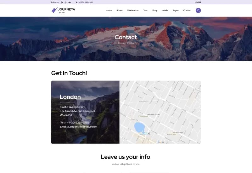 Journea – Dynamic Travel CMS Website Template gallery image 8