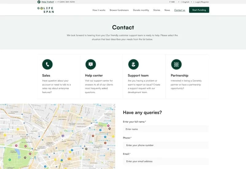 GoLife Span — Next.js Charity, Donation & Medical Crowdfunding CMS Template gallery image 12