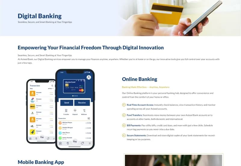 Asteed — Banking Website Figma Template gallery image 9