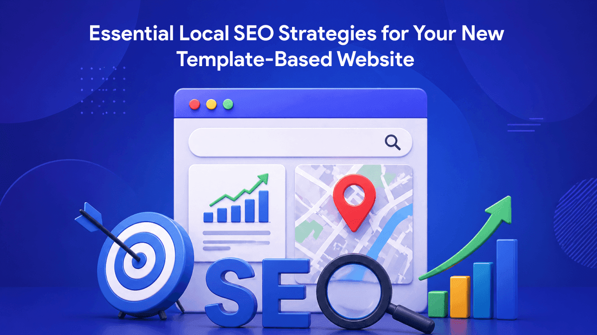 Essential Local SEO Strategies for Your New Template-Based Website - Blog post by WebbyCrown Solutions