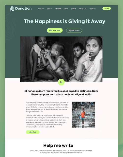 Donation – Nonprofit Organization & Charity HTML Template