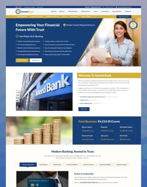 Asteed - Premium website template by WebbyCrown Solutions