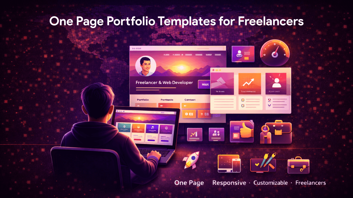 One Page Portfolio Templates for Freelancers featured image