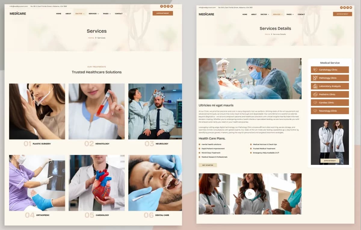 Medicare — Hospital & Medical Next.js + CMS Admin Dashboard Website Template gallery image 2