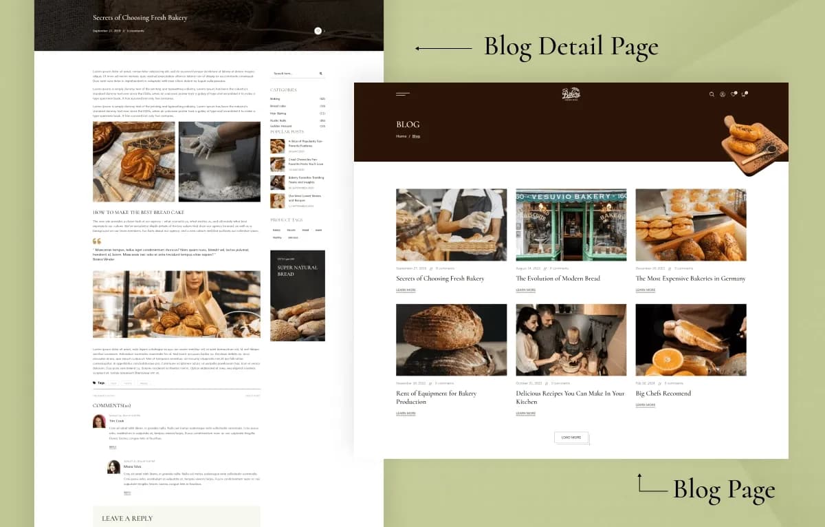 Bakery — Bakery & Cafe HTML Website Template gallery image 3