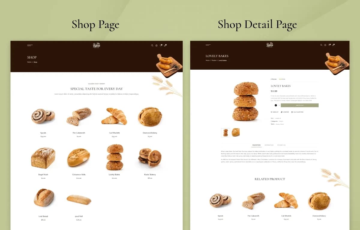 Bakery — Bakery & Cafe HTML Website Template gallery image 4