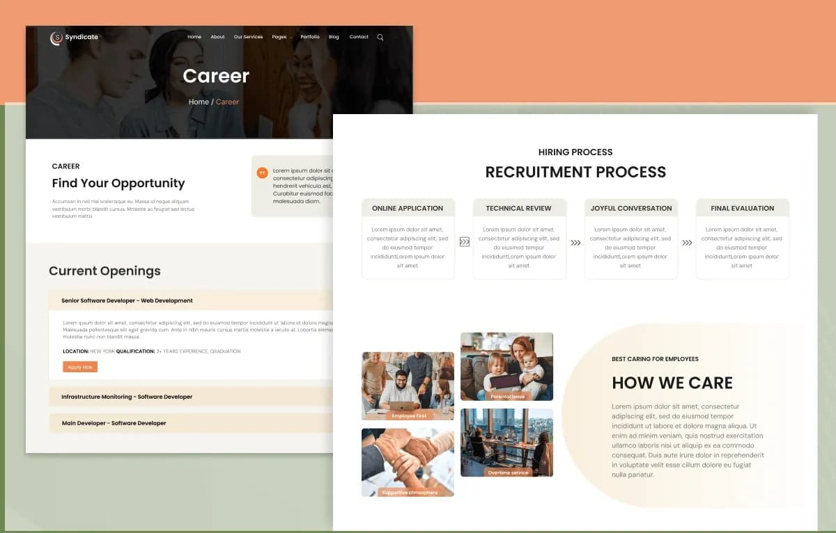 Syndicate — Business Advisory Next.js + CMS Admin Dashboard Website Template gallery image 6