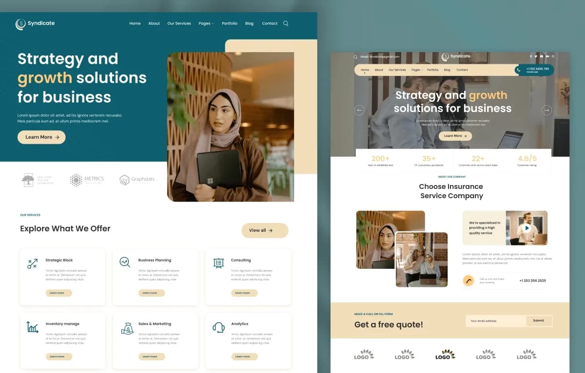 Syndicate — Business & Corporate Statamic Starter Kit