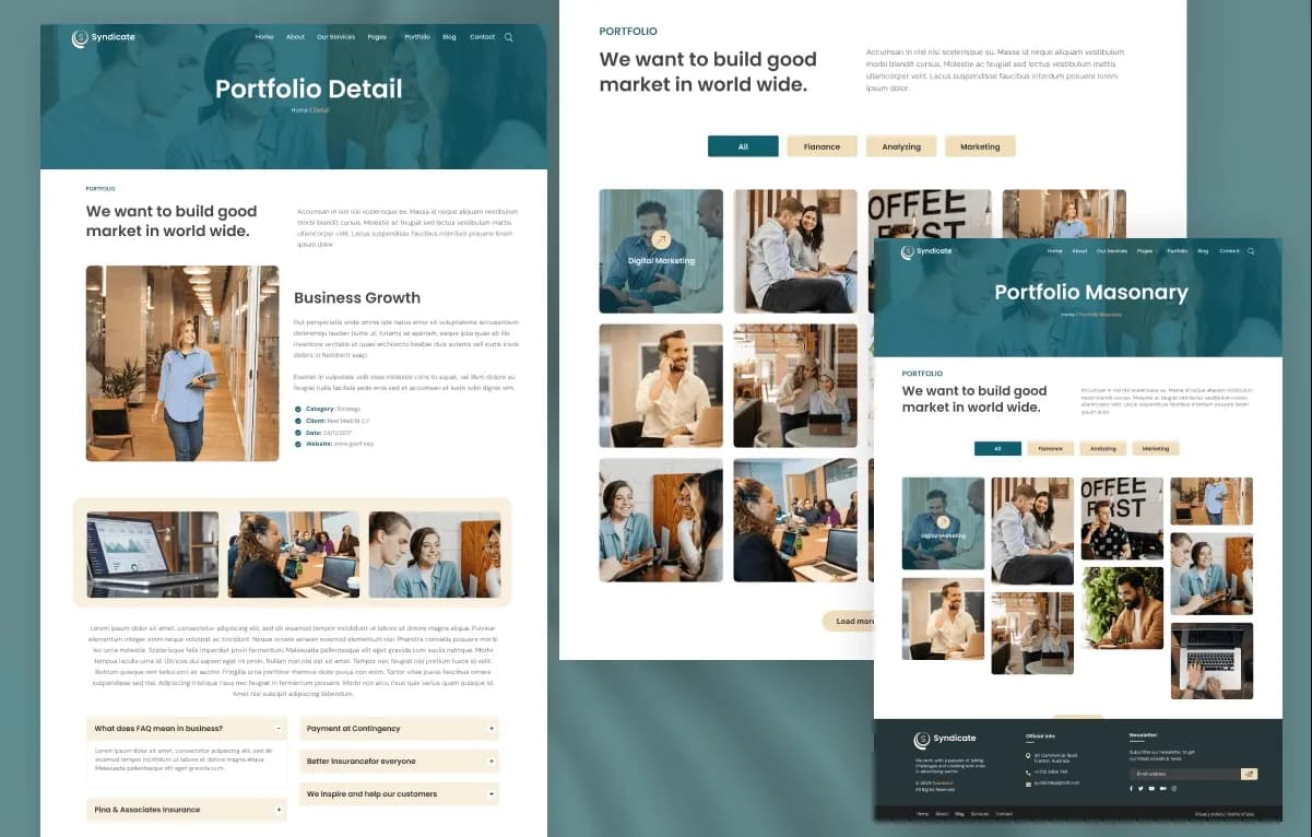 Syndicate — Business & Corporate OctoberCMS Theme gallery image 4