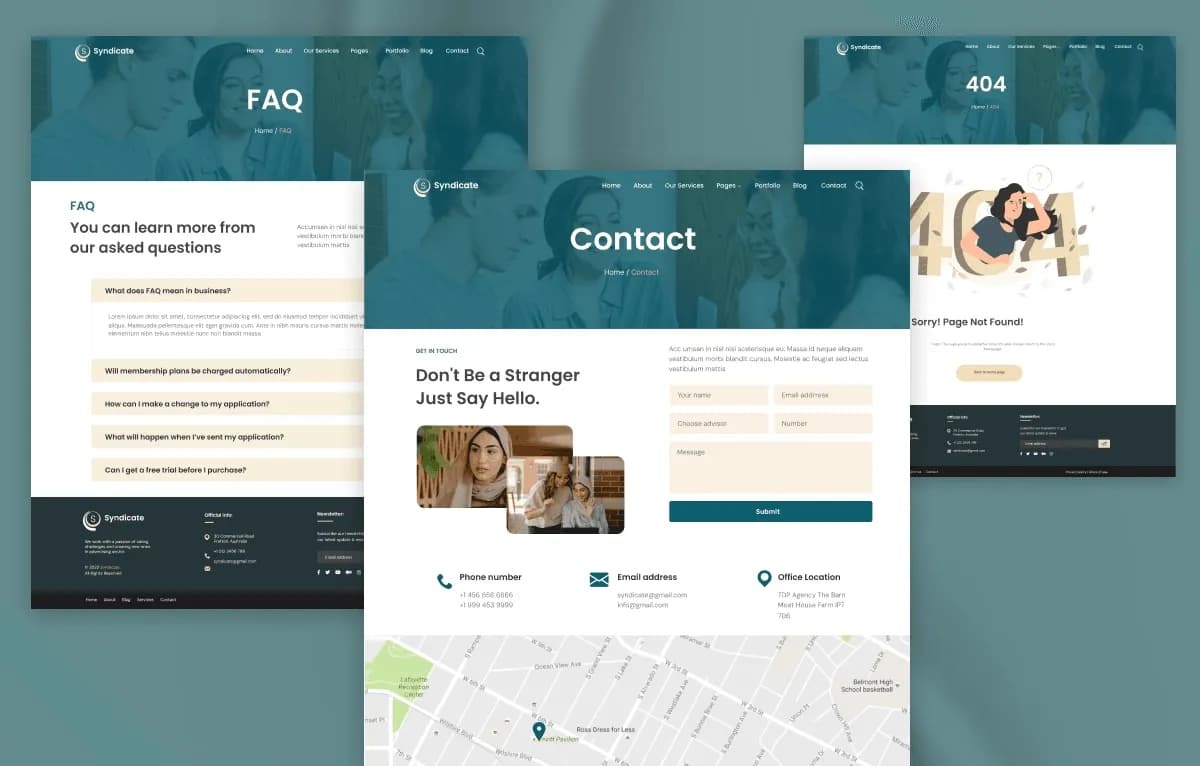 Syndicate — Business & Corporate OctoberCMS Theme gallery image 3
