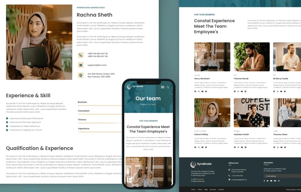 Syndicate — Business & Corporate OctoberCMS Theme gallery image 6
