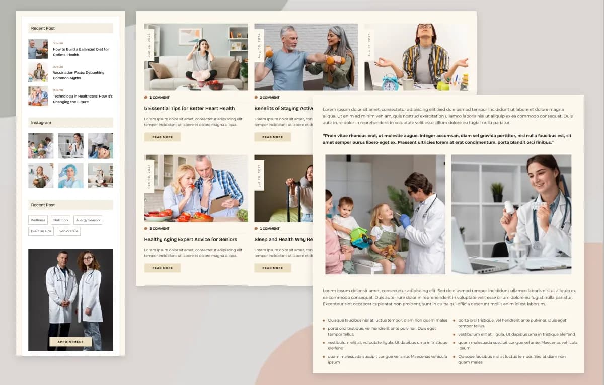 Medicare — Hospital & Medical Next.js + CMS Admin Dashboard Website Template gallery image 3