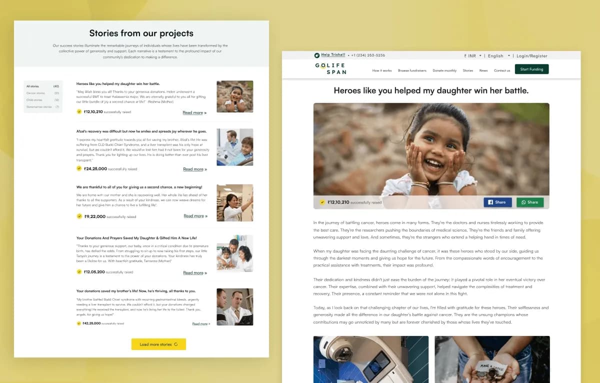 Golife Span — Fundraising & Charity Statamic Starter Kit gallery image 3