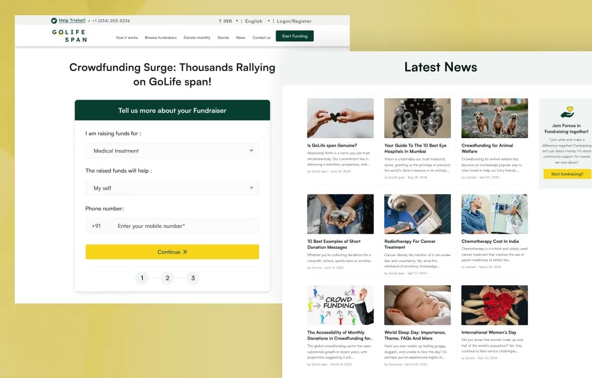 Golife Span — Fundraising & Charity Statamic Starter Kit gallery image 6
