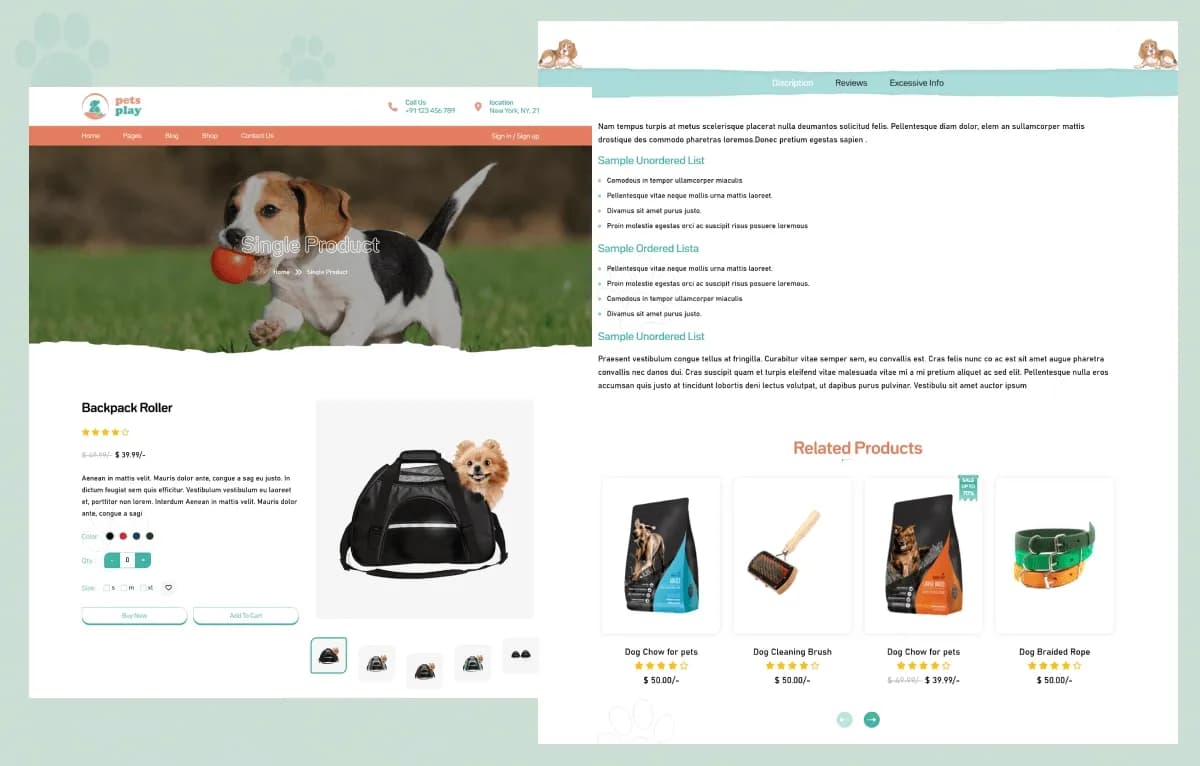 PetsPlay — Pet Care & Veterinary Statamic Starter Kit gallery image 8