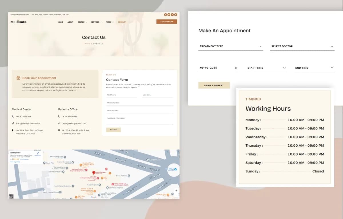 Medicare — Hospital & Medical Next.js + CMS Admin Dashboard Website Template gallery image 5