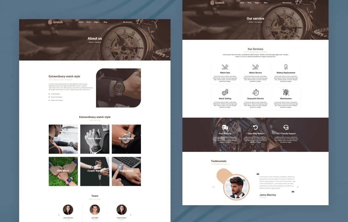 Watch / Luxury Timepieces — Next.js Ecommerce Template with Strapi CMS & Razorpay Checkout gallery image 1
