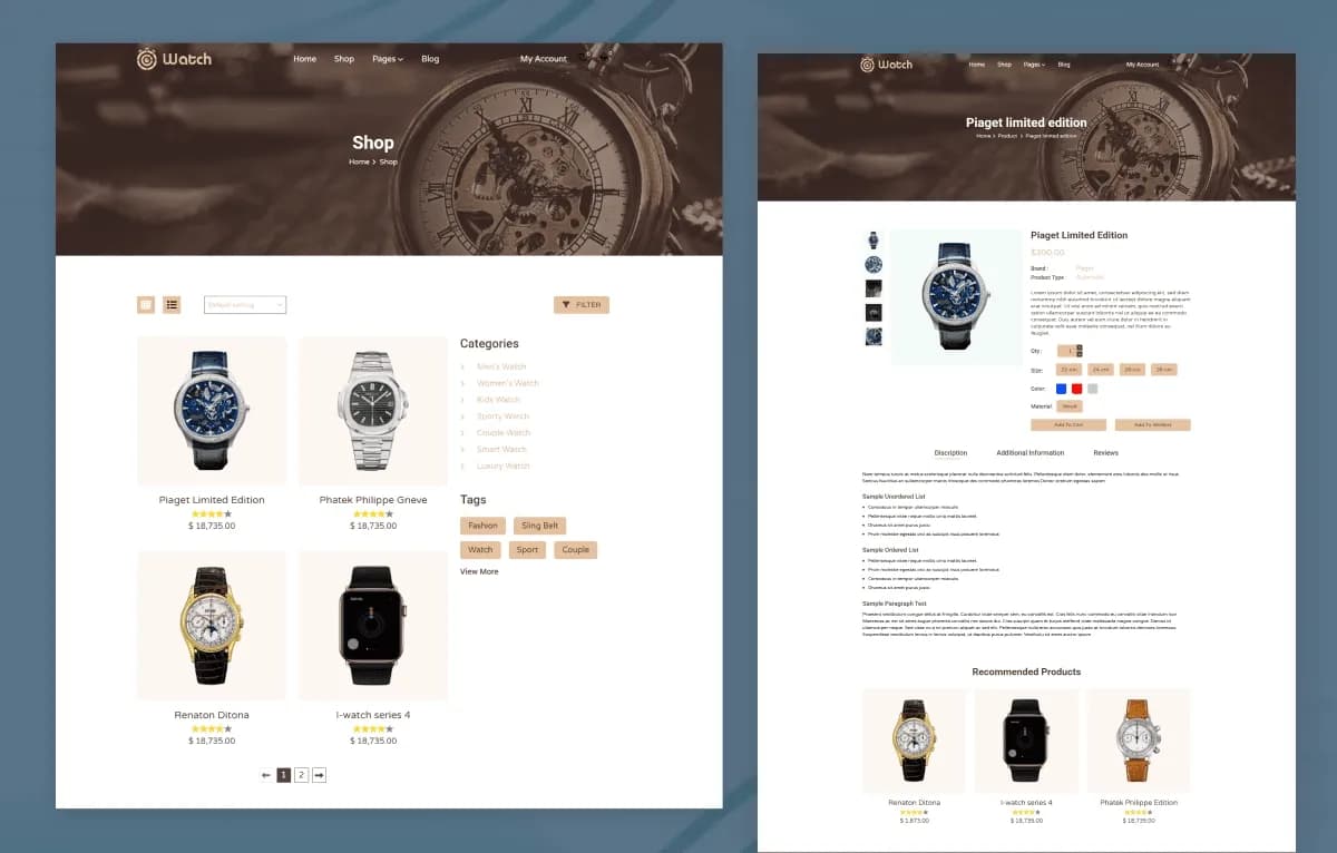 Watch / Luxury Timepieces — Next.js Ecommerce Template with Strapi CMS & Razorpay Checkout gallery image 2
