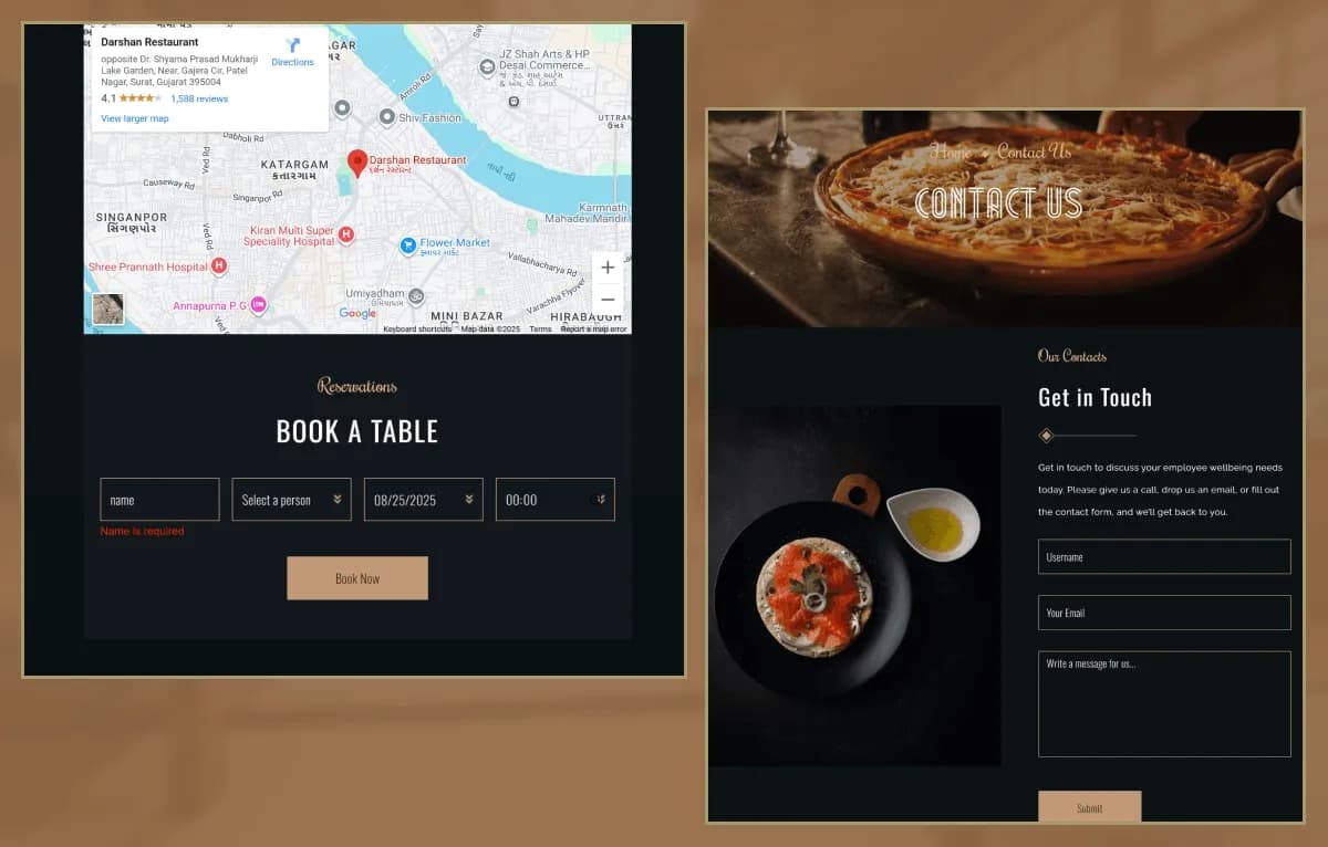 Yummy Food Restaurant — Statamic Restaurant Starter Kit gallery image 3