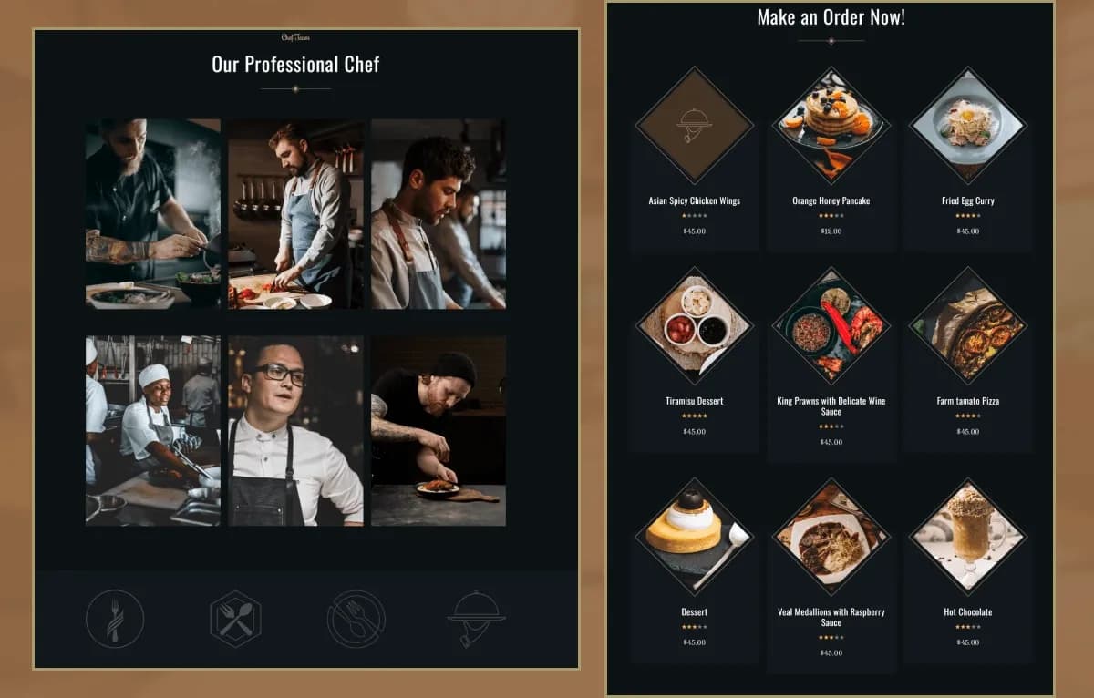 Yummy Food Restaurant — Statamic Restaurant Starter Kit gallery image 4