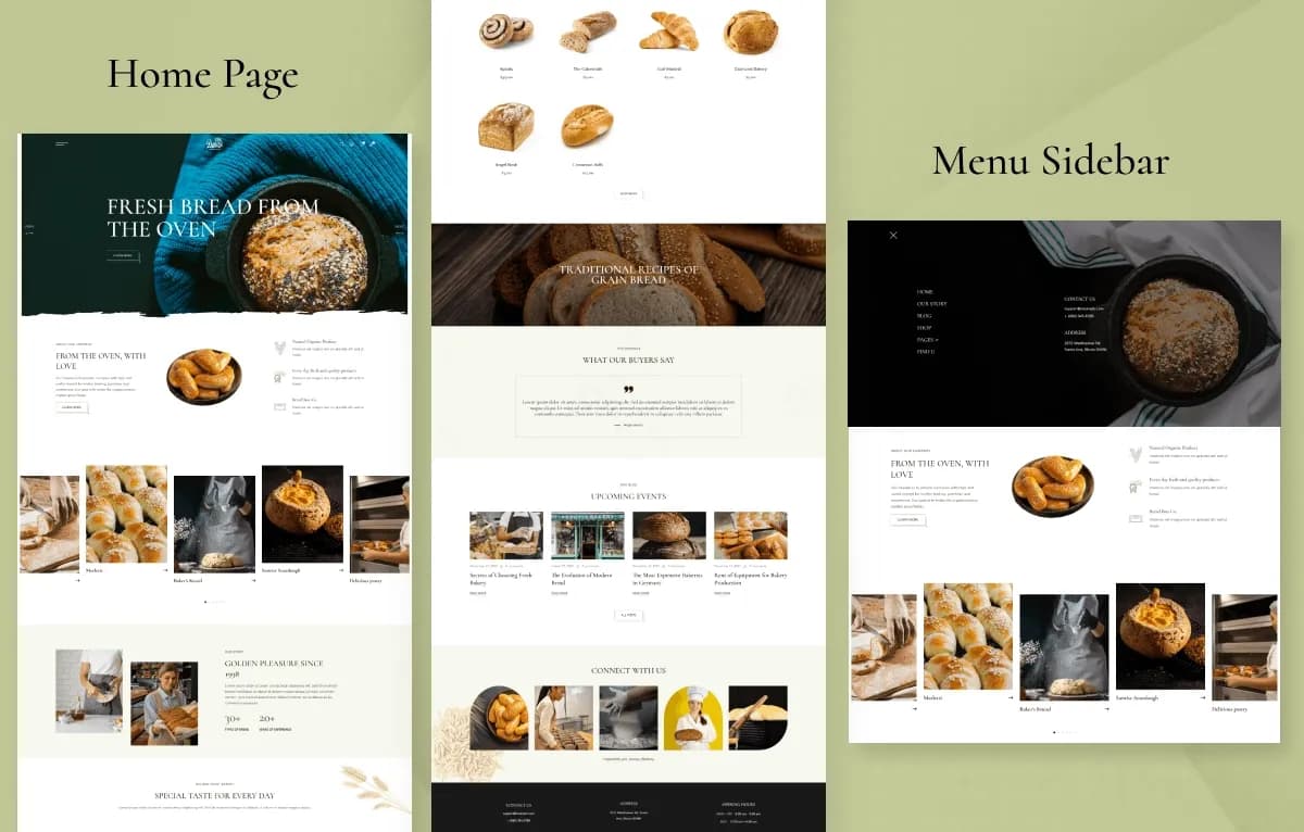 Bakery — Bakery & Cafe HTML Website Template gallery image 1