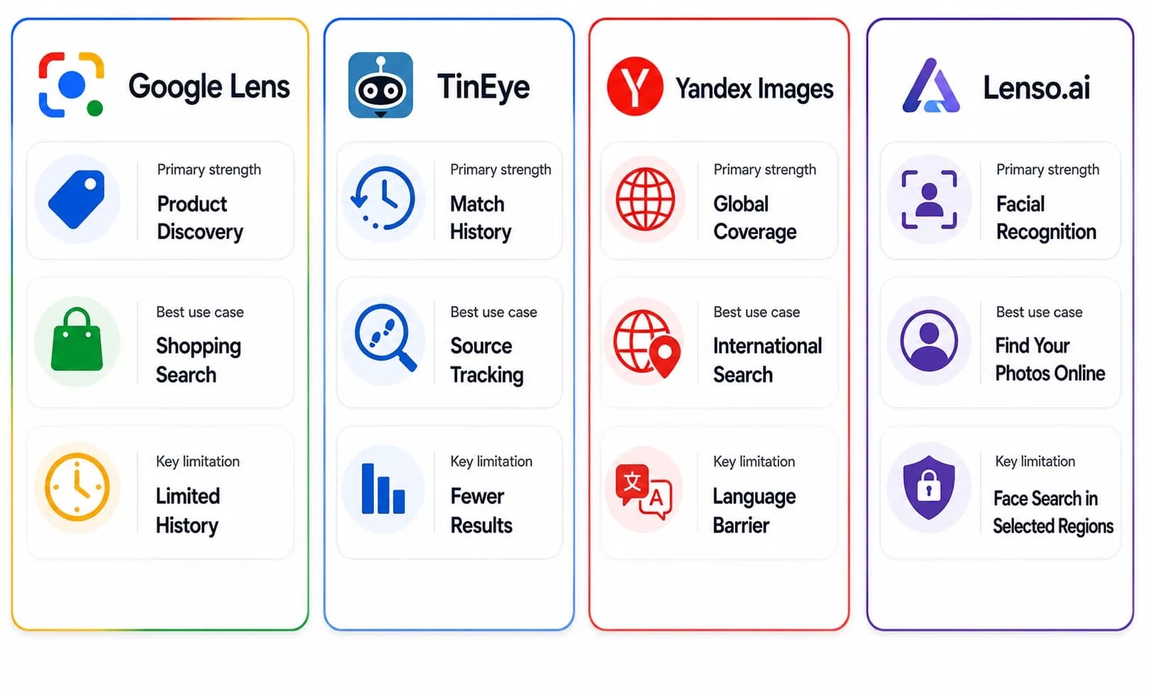 Task-by-task winner grid showing which reverse image search engine is best for each use case (2).webp