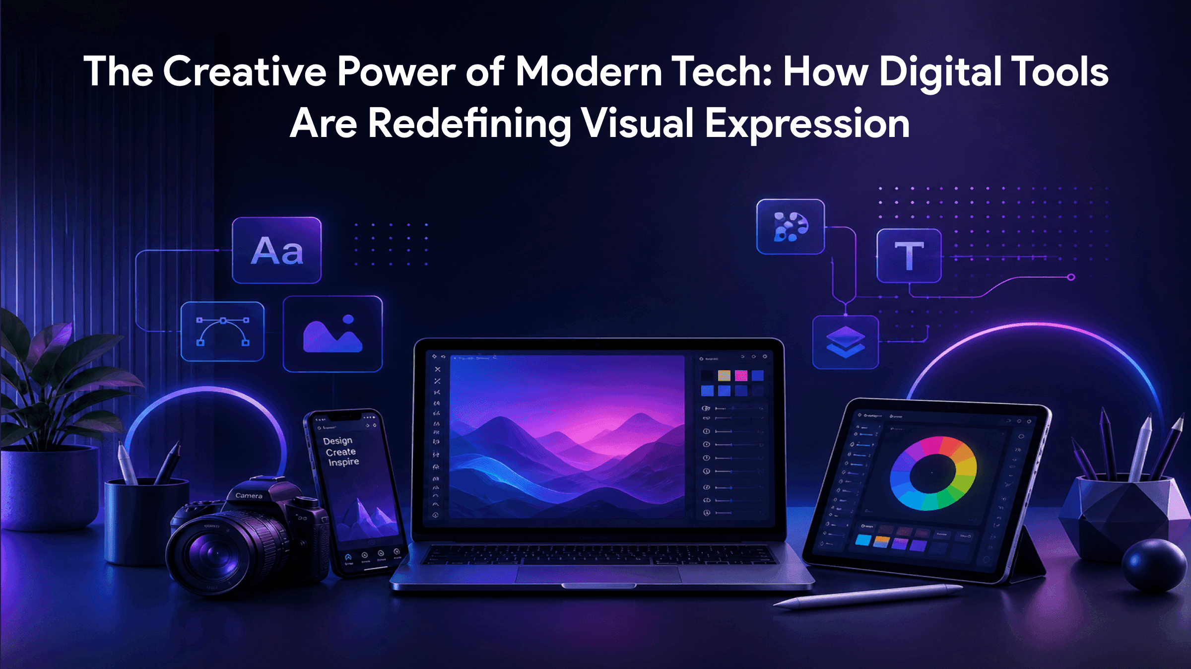 The Creative Power of Modern Tech: How Digital Tools Are Redefining Visual Expression - Blog post by WebbyCrown Solutions