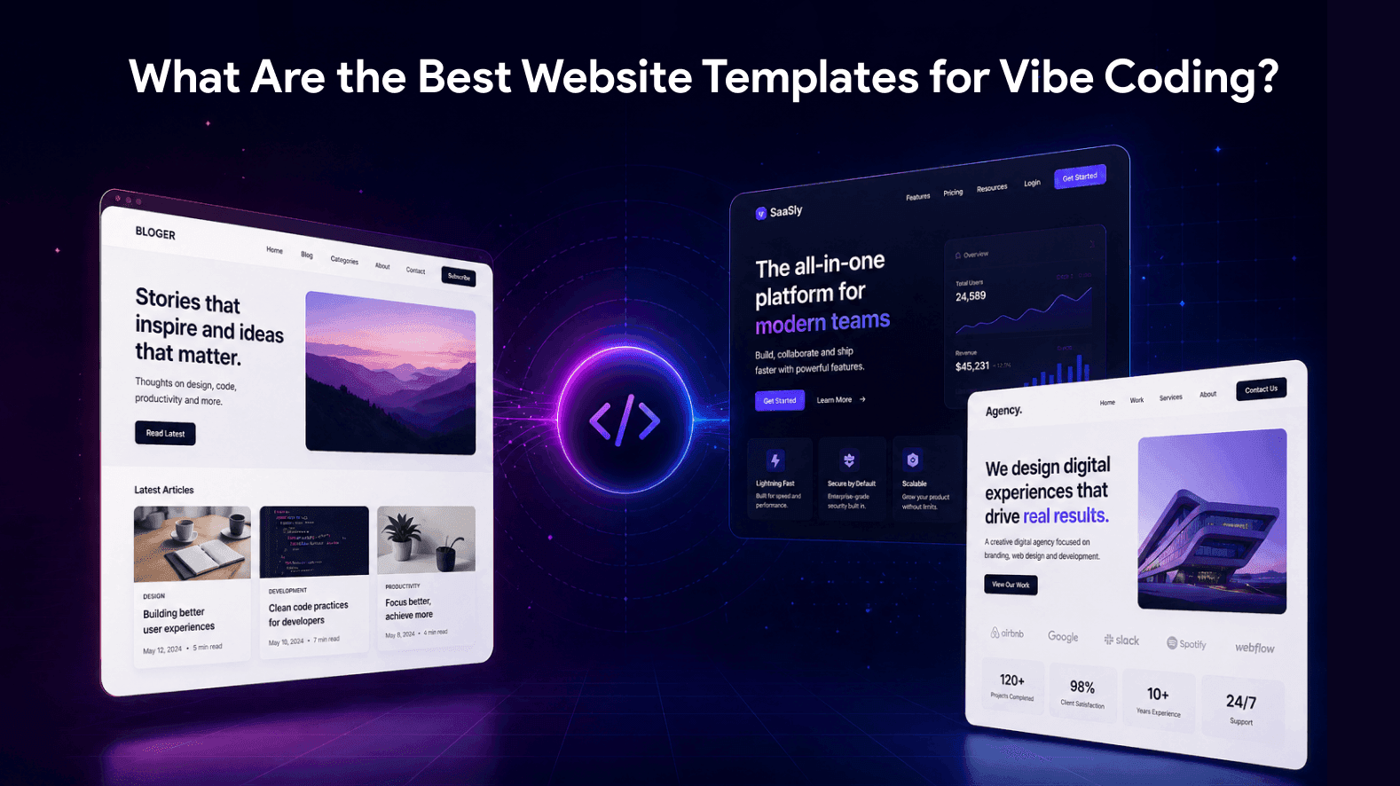 What Are the Best Website Templates for Vibe Coding?