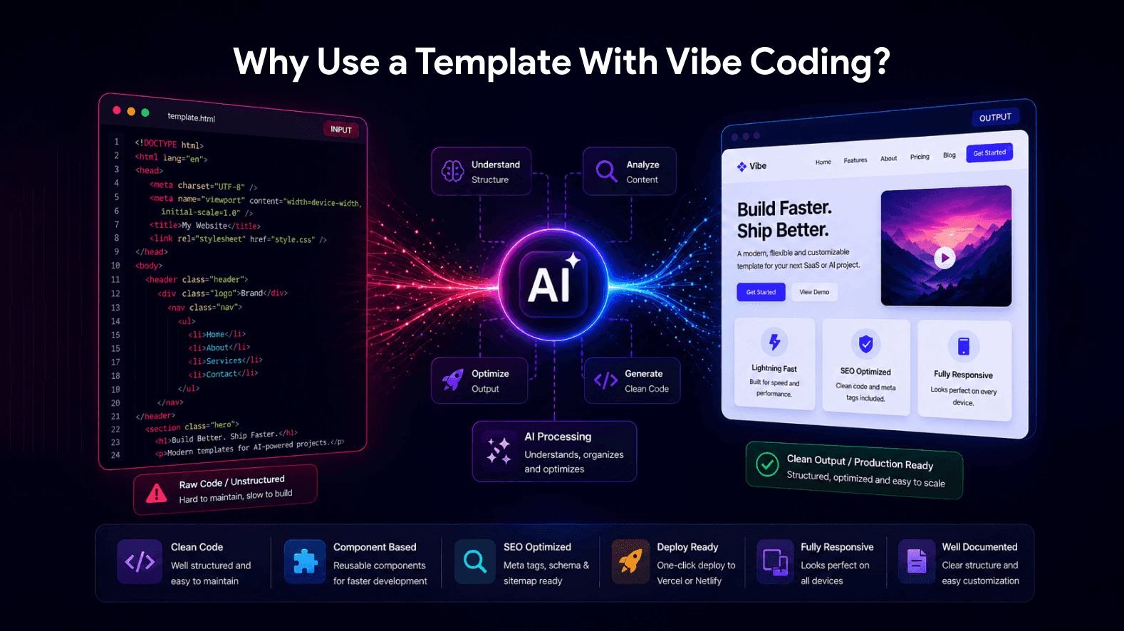 Why Use a Template With Vibe Coding?
