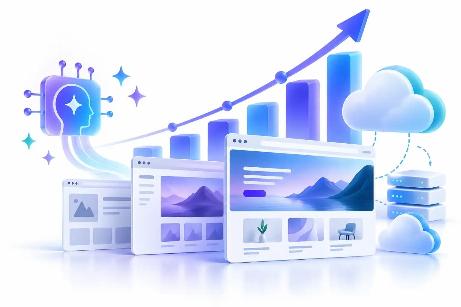 AI website builder market growth forecast from 2026