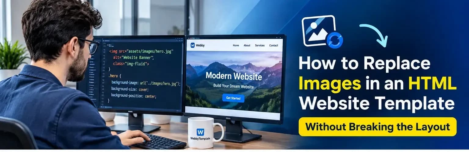How to Replace Images in an HTML Website Template Without Breaking the Layout