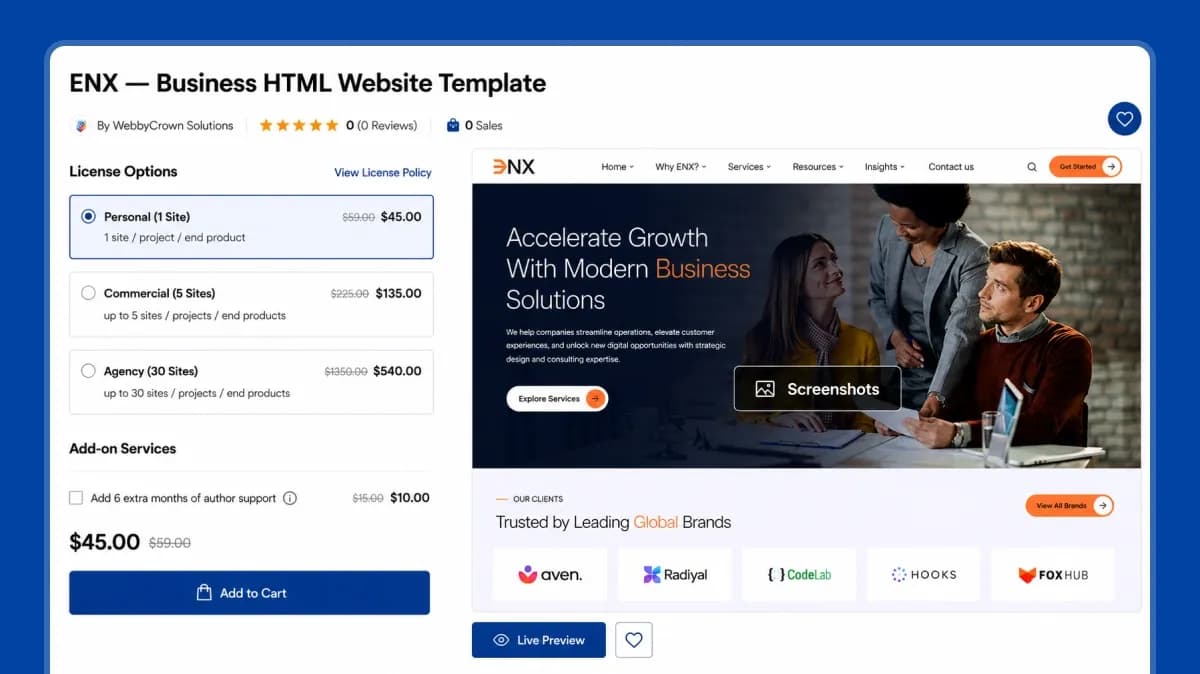 webbytemplate-enx-license-support-evidence.webp